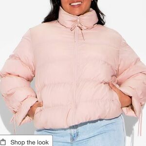 Wild fable bow puffer jacket NWOT